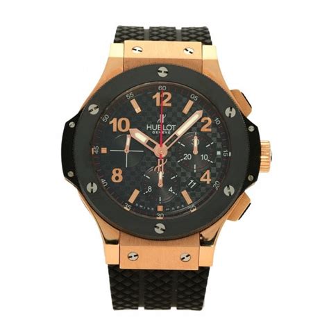 hublot big bang black rubber strap beige|Hublot 18k with rubber strap.